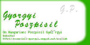 gyorgyi poszpisil business card